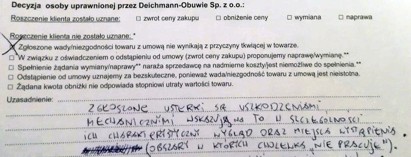 Czas trwania reklamacji CCC