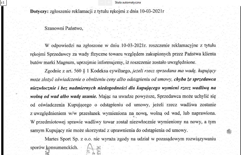 Reklamacja butów CCC