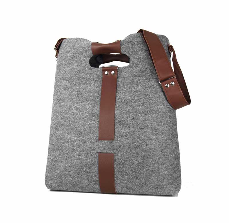 Szycie torebki z filcu