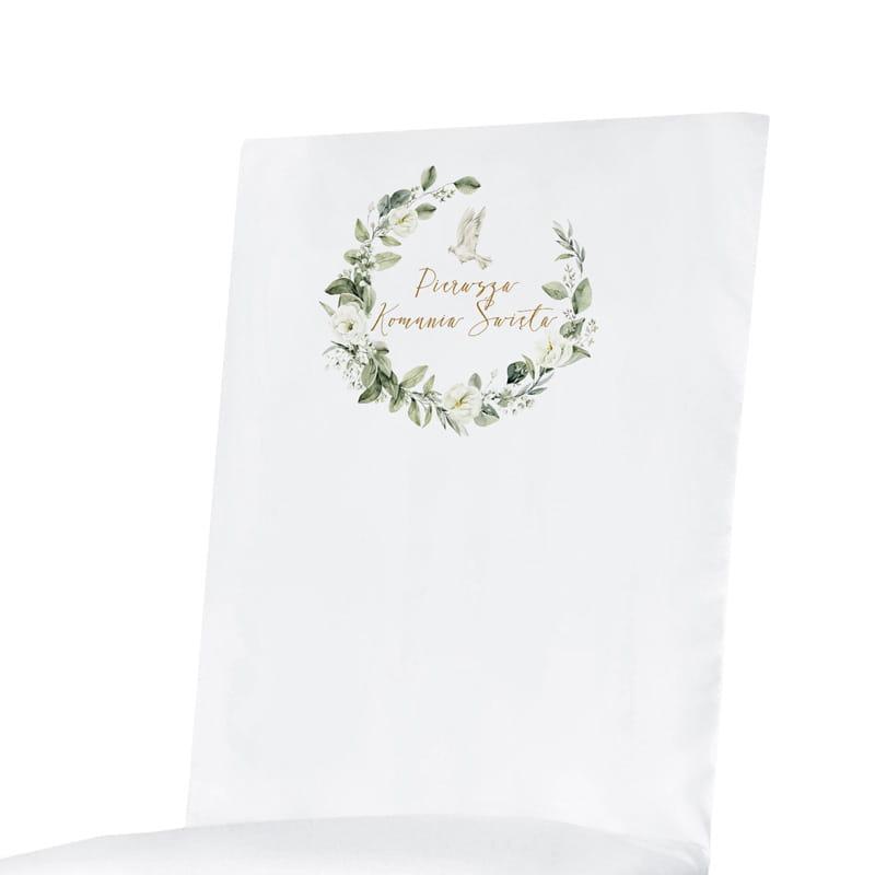 Szycie pokrowca na krzesło komunijne